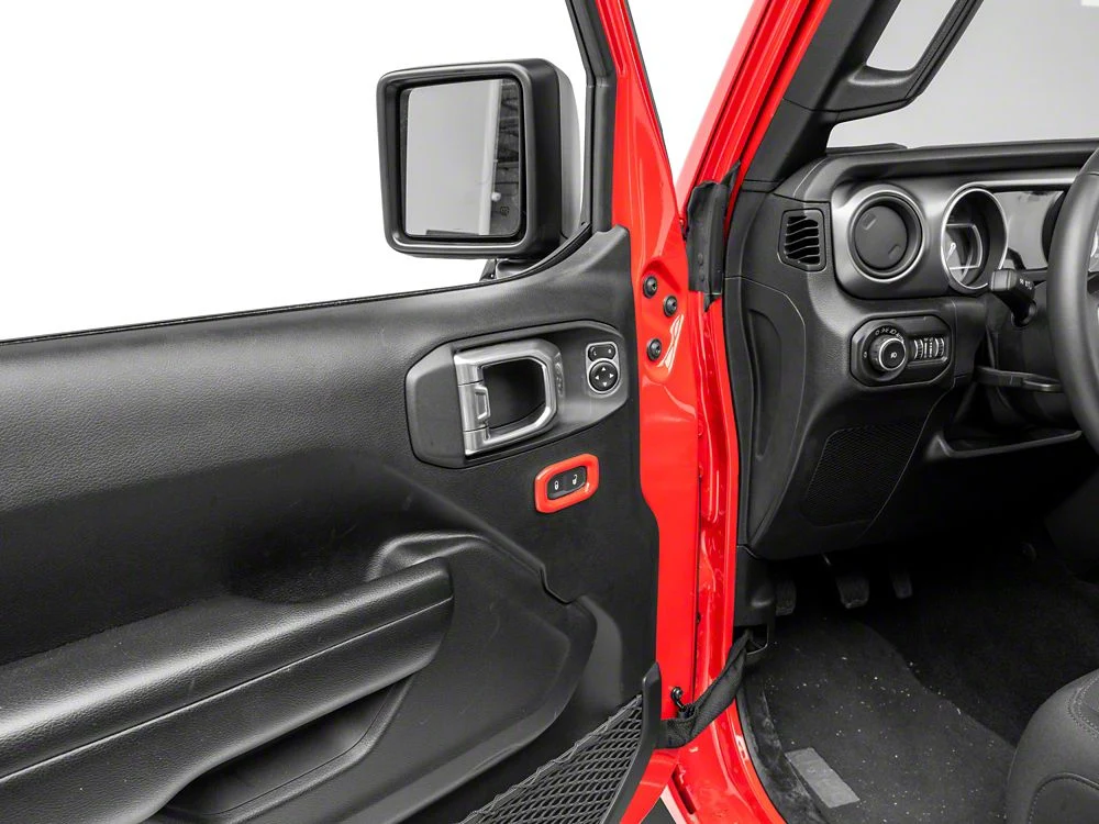 RedRock Door Lock Switch Trim; Red (18-25 Jeep Wrangler JL) - Image 4