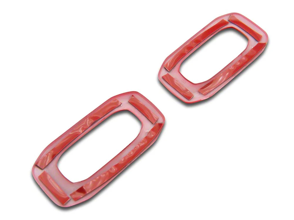 RedRock Door Lock Trim Bezels; Red (18-25 Jeep Wrangler JL) - Image 3