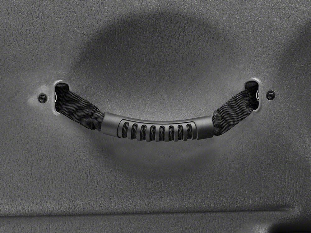 RedRock Door Pull Straps; Black (97-06 Jeep Wrangler TJ)