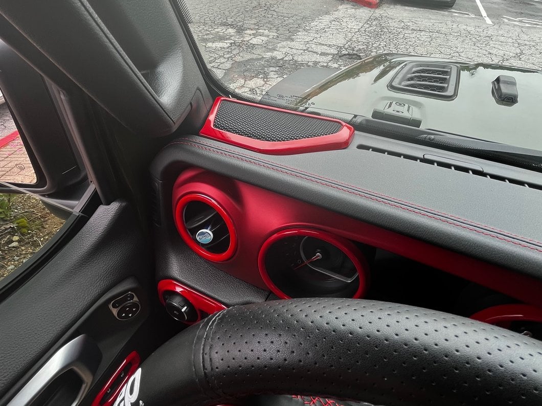 RedRock Door Speaker Trim; Red (18-25 Jeep Wrangler JL) - Image 10