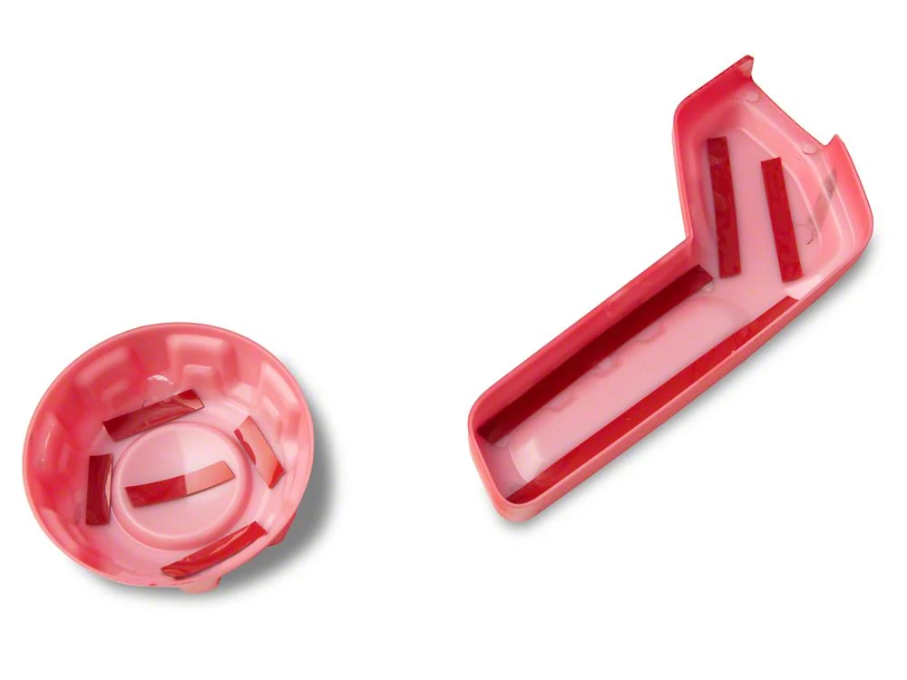 RedRock Driver Side Seat Height and Lumbar Adjustment Covers; Red (18-25 Jeep Wrangler JL) - Image 3
