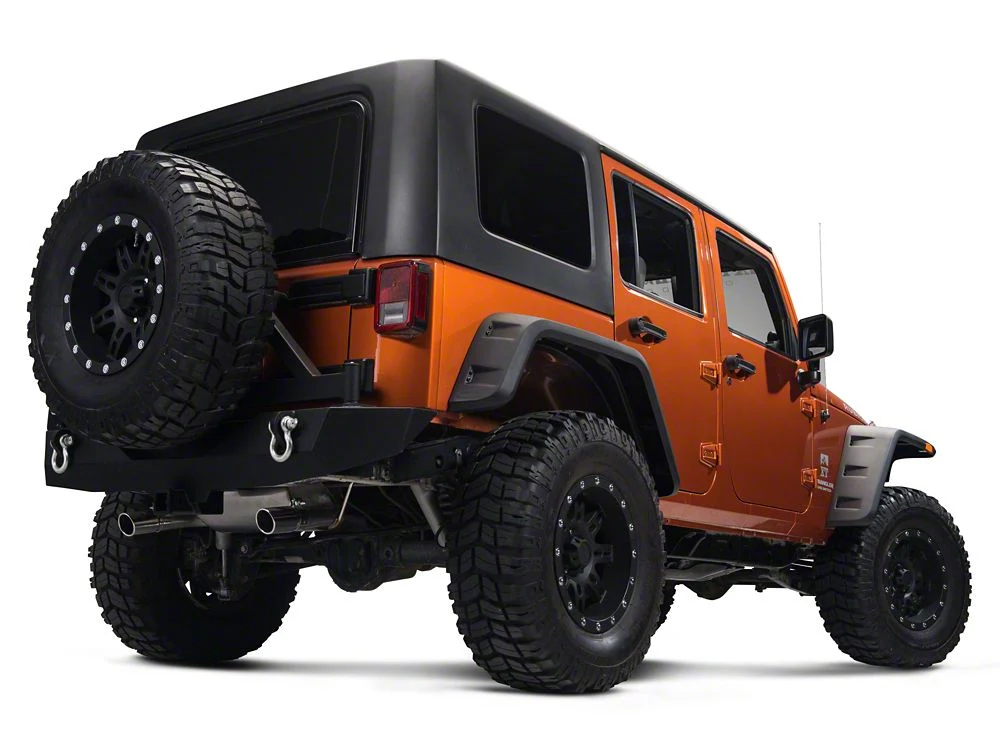 RedRock Dual Outlet Axle-Back Exhaust with Polished Tips (07-18 Jeep Wrangler JK) - Image 11