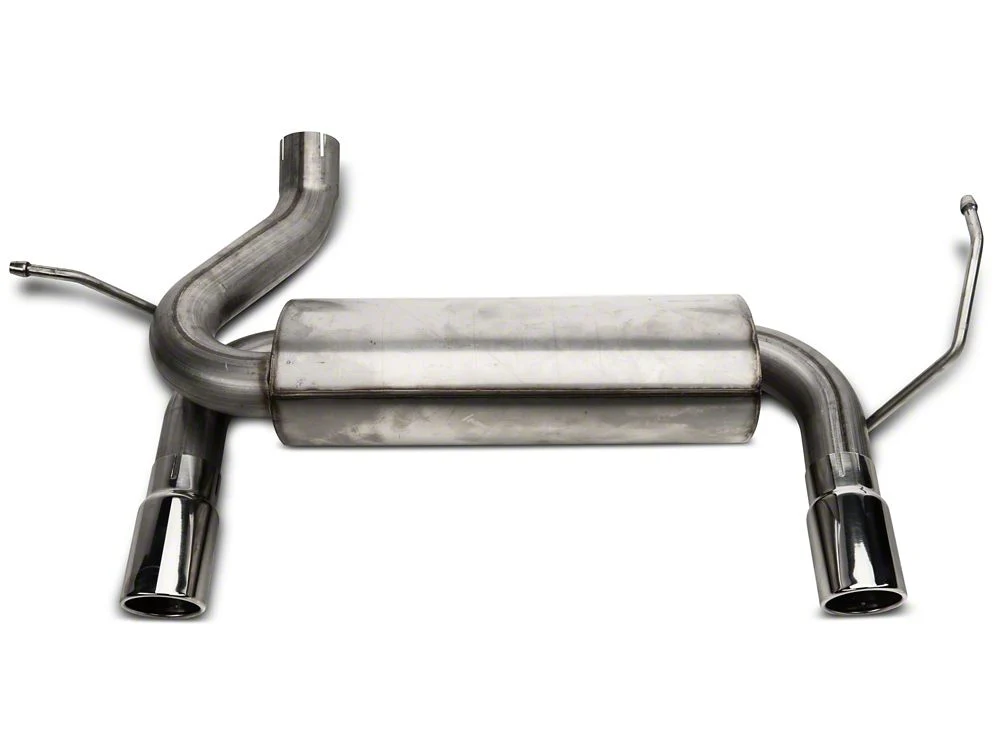 RedRock Dual Outlet Axle-Back Exhaust with Polished Tips (07-18 Jeep Wrangler JK) - Image 3