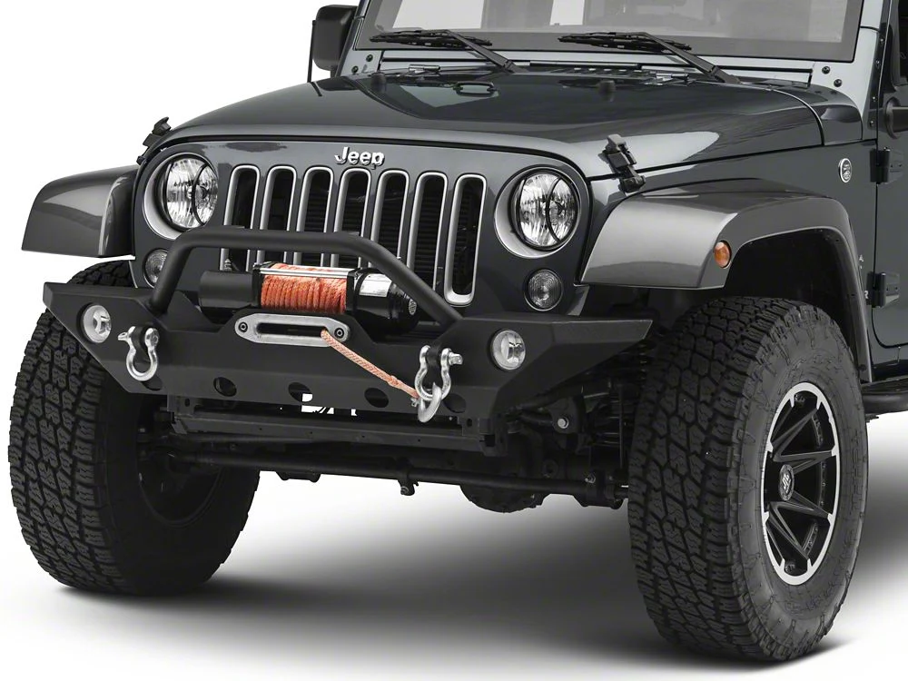 RedRock Euro Headlight Guards; Black (07-18 Jeep Wrangler JK) - Image 2