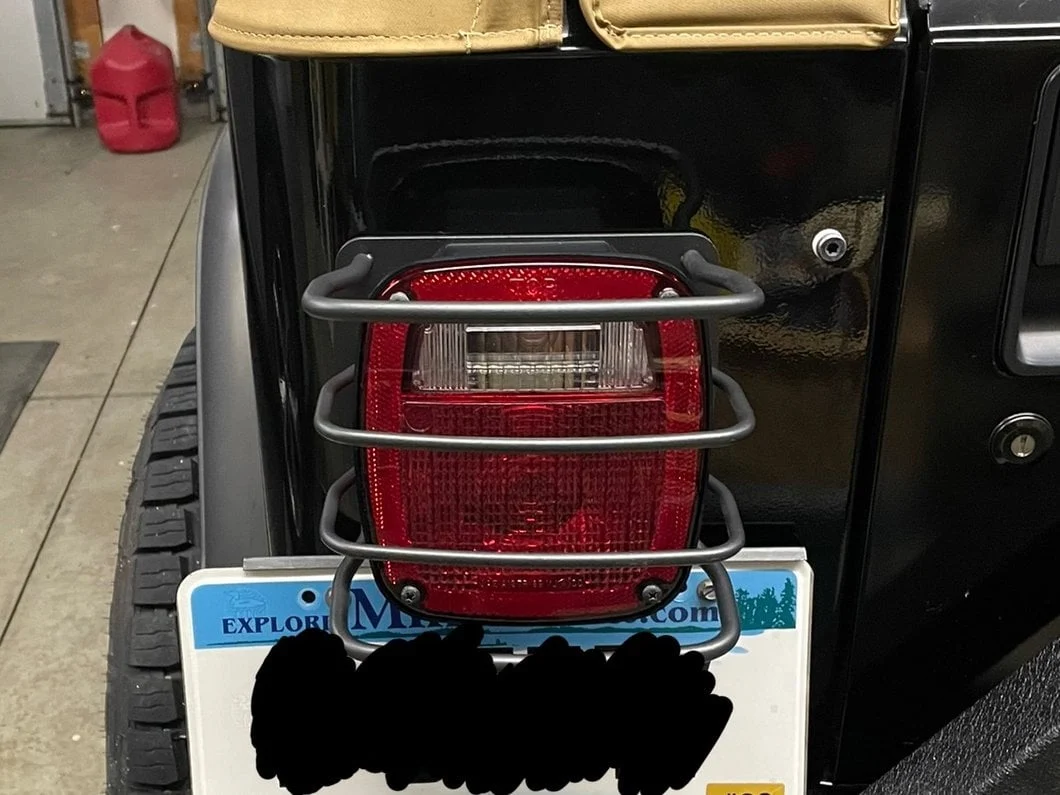 RedRock Euro Tail Light Guards; Black (87-06 Jeep Wrangler YJ & TJ) - Image 14