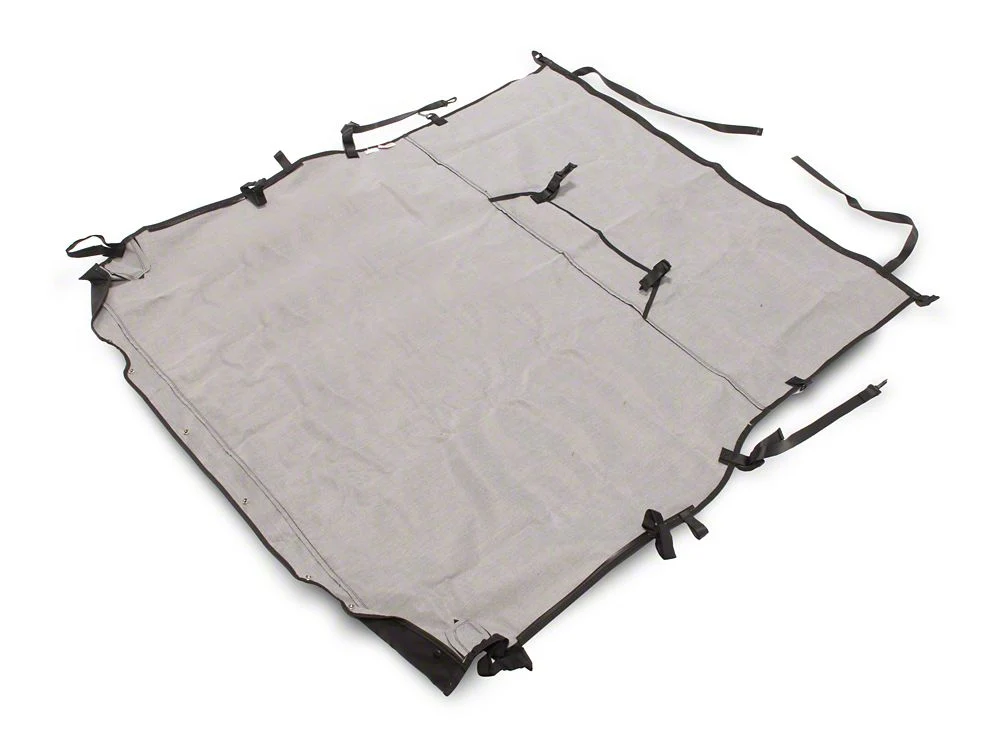 RedRock Extended Bikini Top; Black Diamond (07-10 Jeep Wrangler JK 2-Door) - Image 3