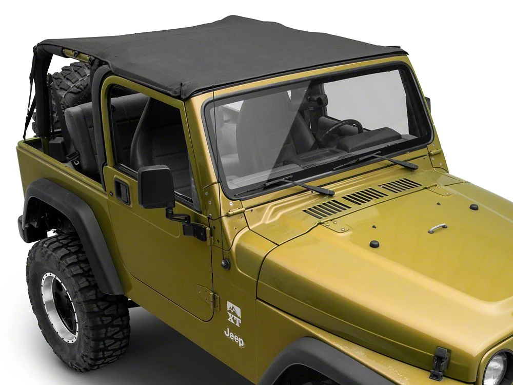 RedRock Extended Bikini Top; Black Diamond (97-06 Jeep Wrangler TJ, Excluding Unlimited) - Image 4