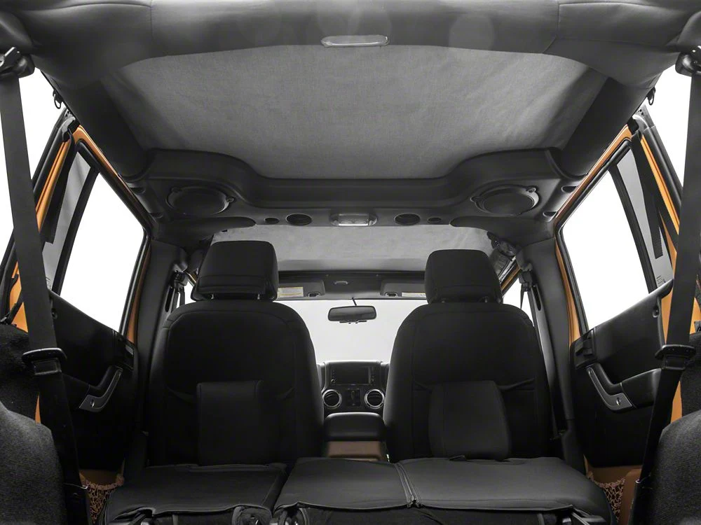 RedRock Extended Bikini Top with Header Panel; Black Diamond (11-18 Jeep Wrangler JK 4-Door) - Image 5