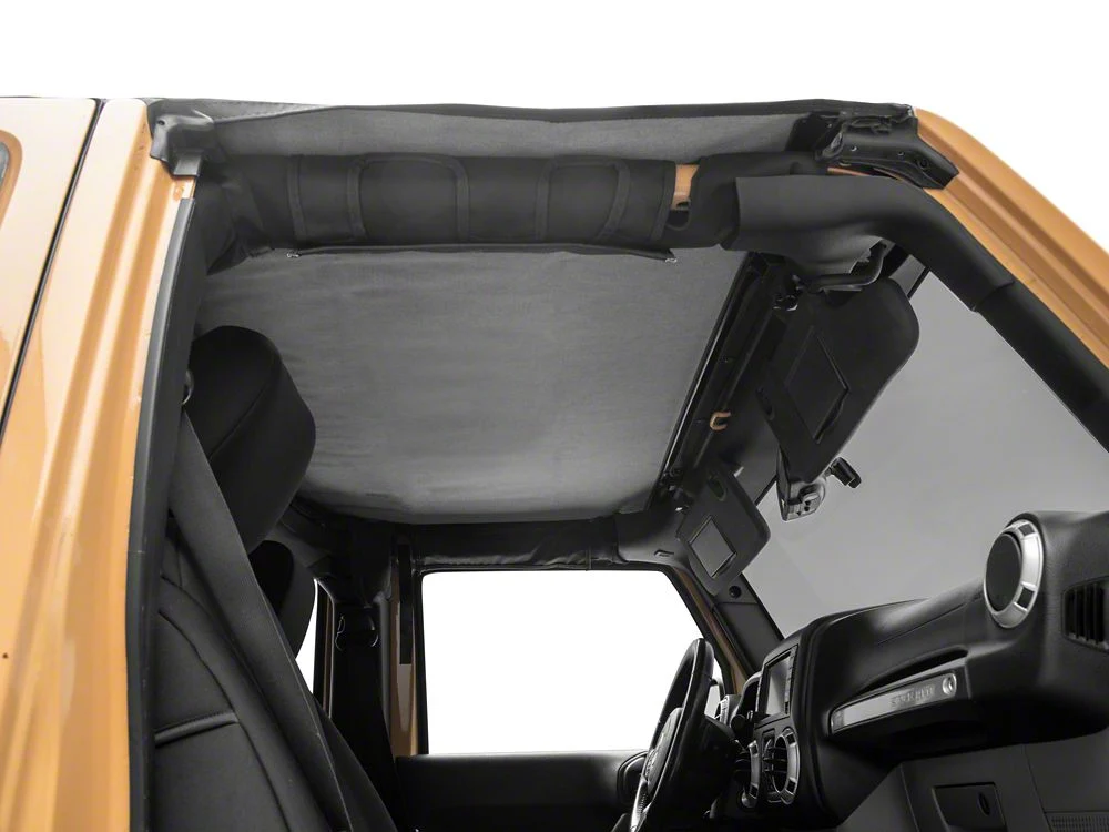RedRock Extended Bikini Top with Header Panel; Black Diamond (11-18 Jeep Wrangler JK 4-Door) - Image 9
