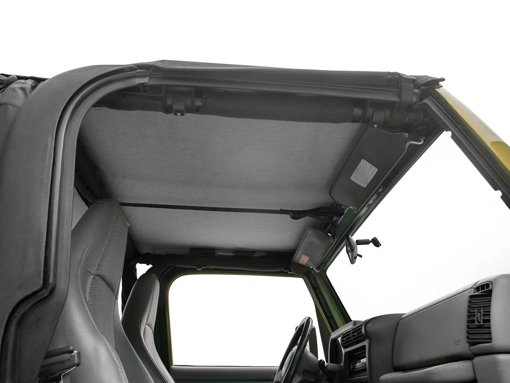 RedRock Extended Bikini Top with Header Panel; Black Diamond (97-06 Jeep Wrangler TJ, Excluding Unlimited) - Image 6