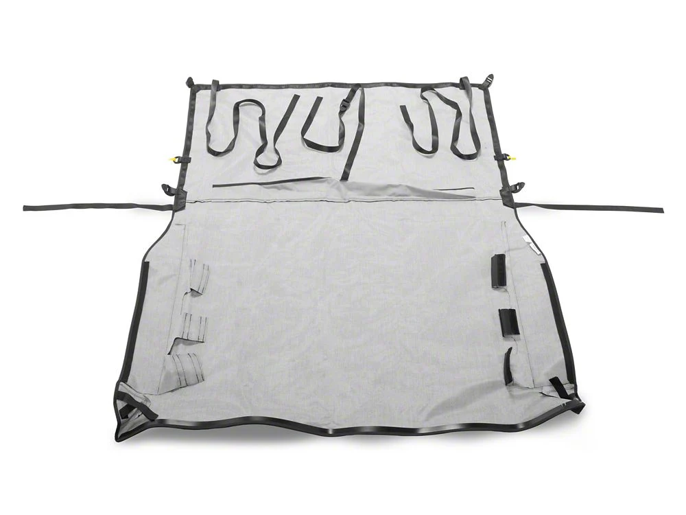 RedRock Extended Bikini Top with Header Panel; Black Diamond (97-06 Jeep Wrangler TJ, Excluding Unlimited) - Image 8