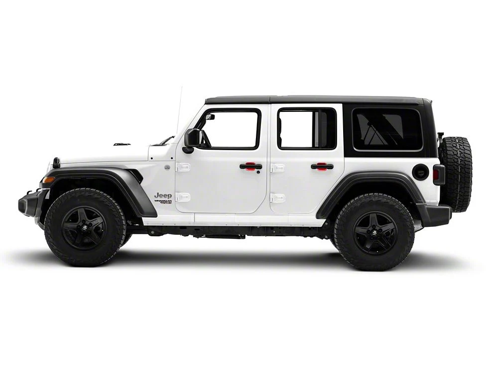 RedRock Exterior Door Handle Recess Trim; Red (18-25 Jeep Wrangler JL 4-Door) - Image 6