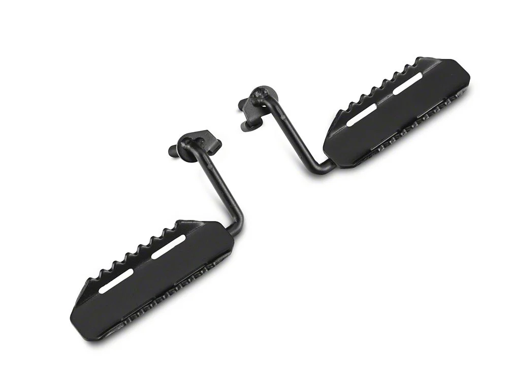 RedRock Foot Pegs; Textured Black (07-18 Jeep Wrangler JK) - Image 5