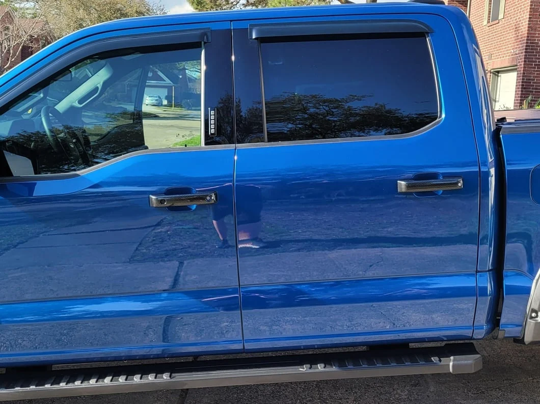 RedRock Front and Rear Door Handle Covers; Carbon Fiber (21-25 F-150 SuperCrew w/ Smart Key Button) - Image 13