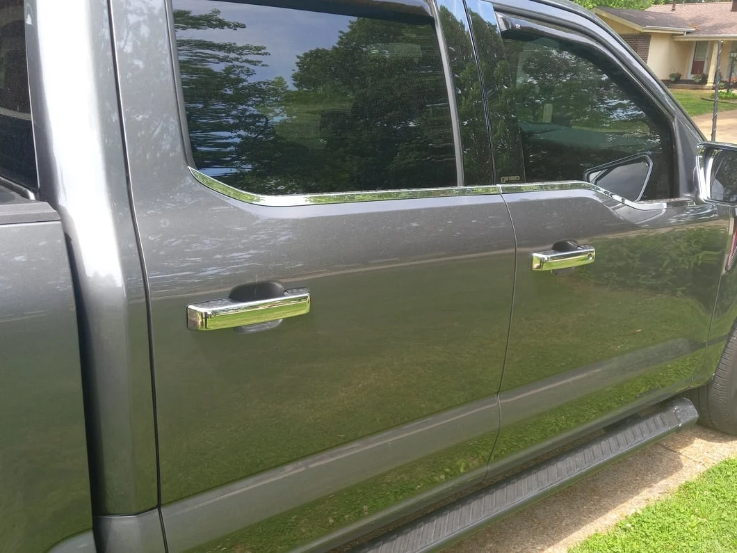 RedRock Front and Rear Door Handle Covers; Chrome (21-25 F-150 SuperCrew w/ Smart Key Button) - Image 10