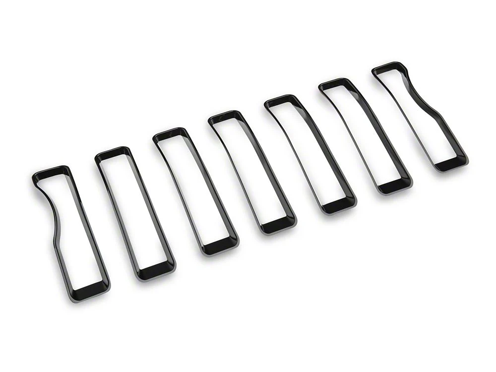 RedRock Front Grille Inserts; Black (18-23 Jeep Wrangler JL Sport w/o TrailCam) - Image 7