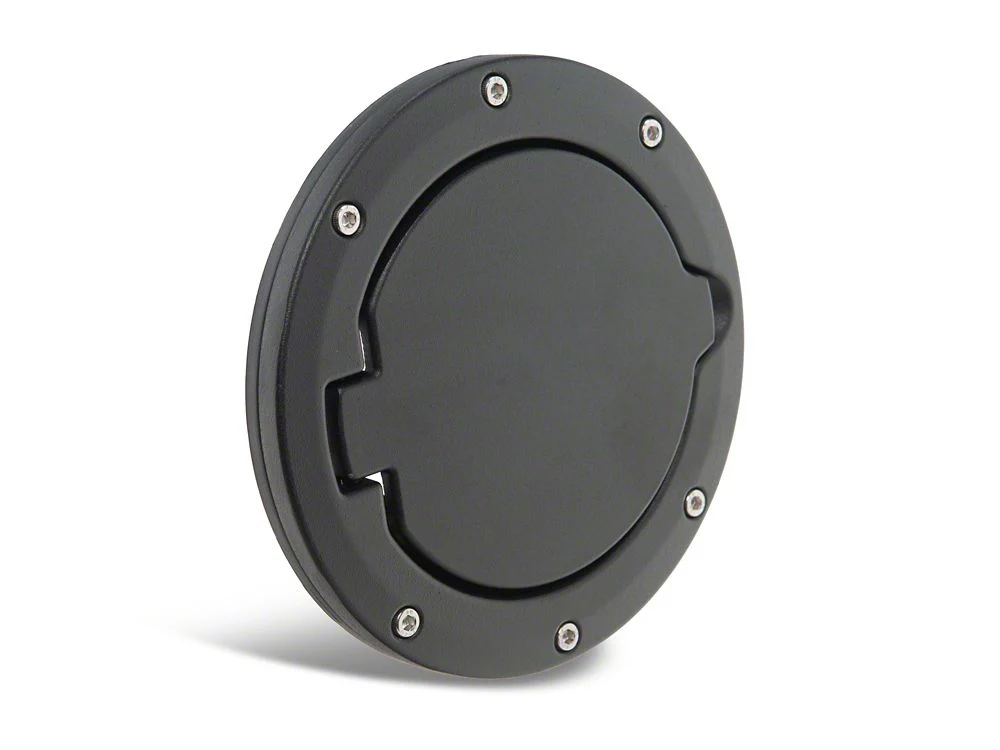 RedRock Fuel Filler Cover; Matte Black (97-06 Jeep Wrangler TJ) - Image 5