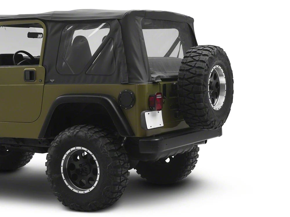 RedRock Fuel Filler Cover; Matte Black (97-06 Jeep Wrangler TJ) - Image 7
