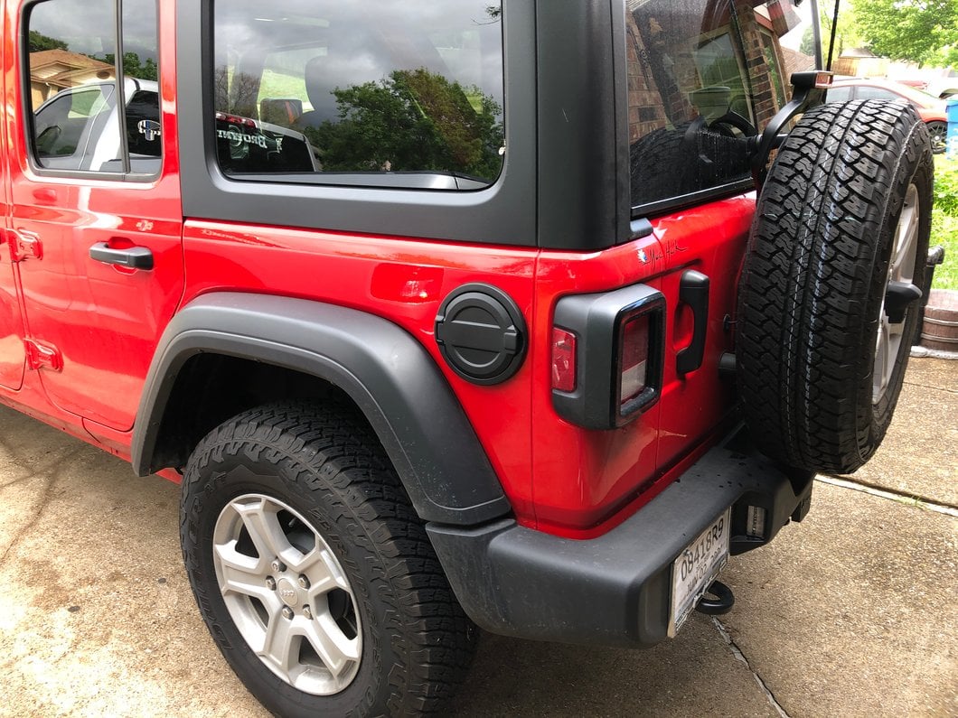 RedRock Fuel Filler Door Cover; Matte Black (18-25 Jeep Wrangler JL) - Image 12