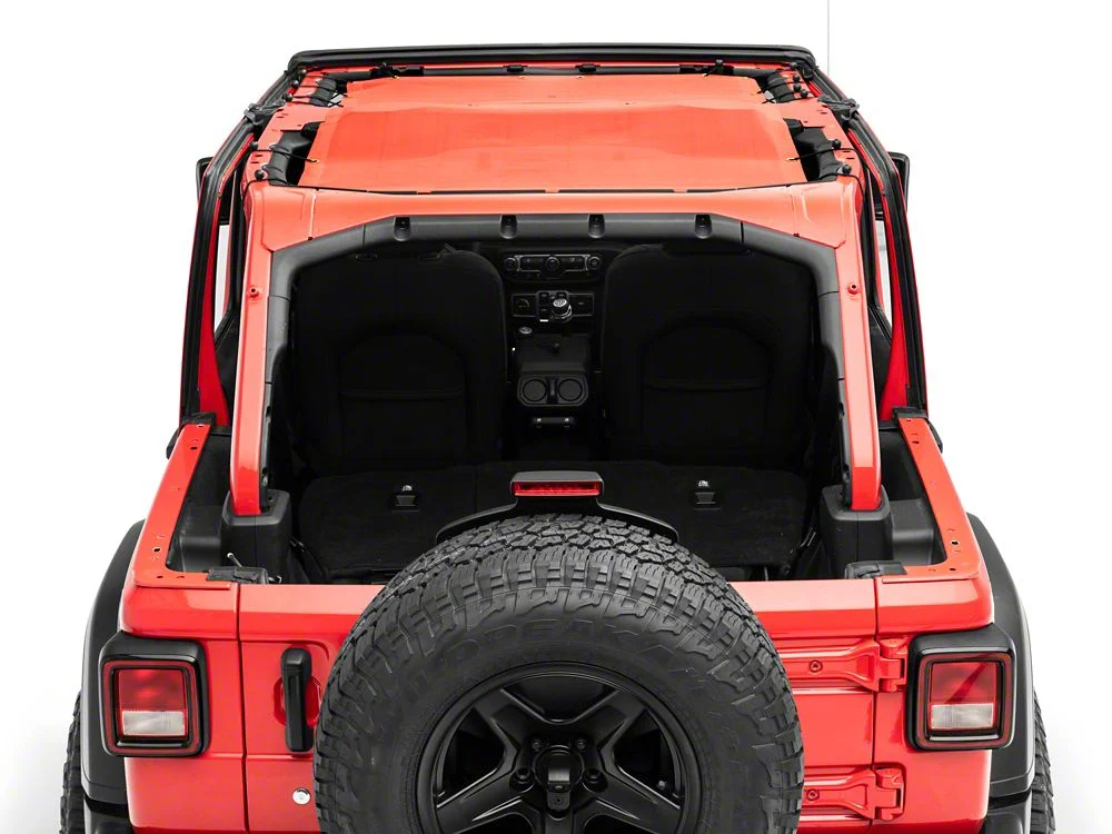 RedRock Full Length Mesh Sun Shade; Red (18-25 Jeep Wrangler JL) - Image 7