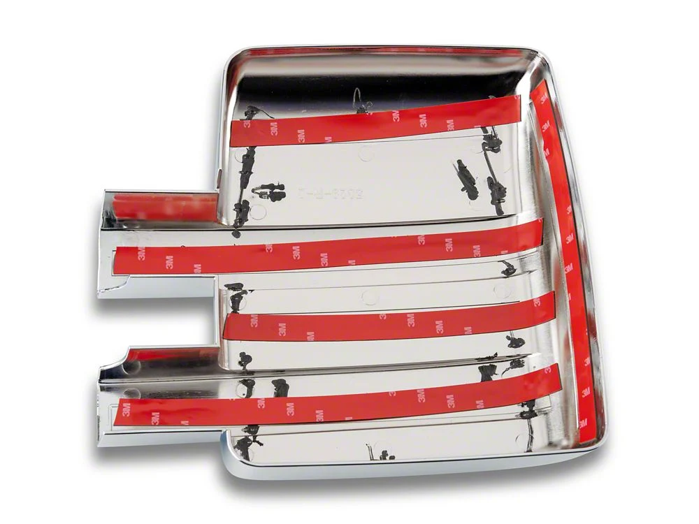 RedRock Full Towing Mirror Covers; Chrome (09-14 F-150) - Image 5
