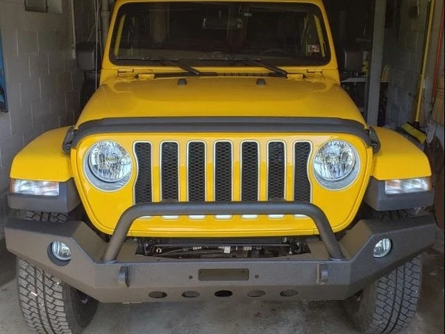 RedRock Full Width Winch Front Bumper with Halogen Fog Lights (18-25 Jeep Wrangler JL) - Image 16
