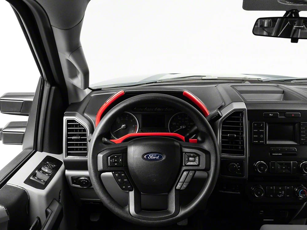 RedRock Gauge Cluster Bezel; Red (17-22 F-250 Super Duty) - Image 3