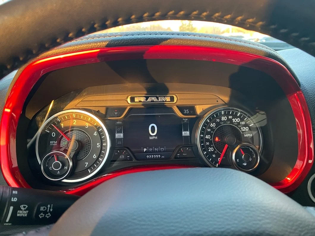 RedRock Gauge Cluster Trim; Red (19-25 RAM 1500) - Image 8