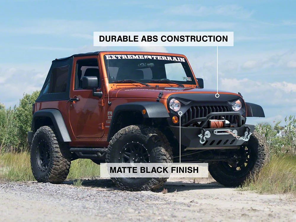 RedRock Gladiator Grille; Matte Black (07-18 Jeep Wrangler JK) - Image 10