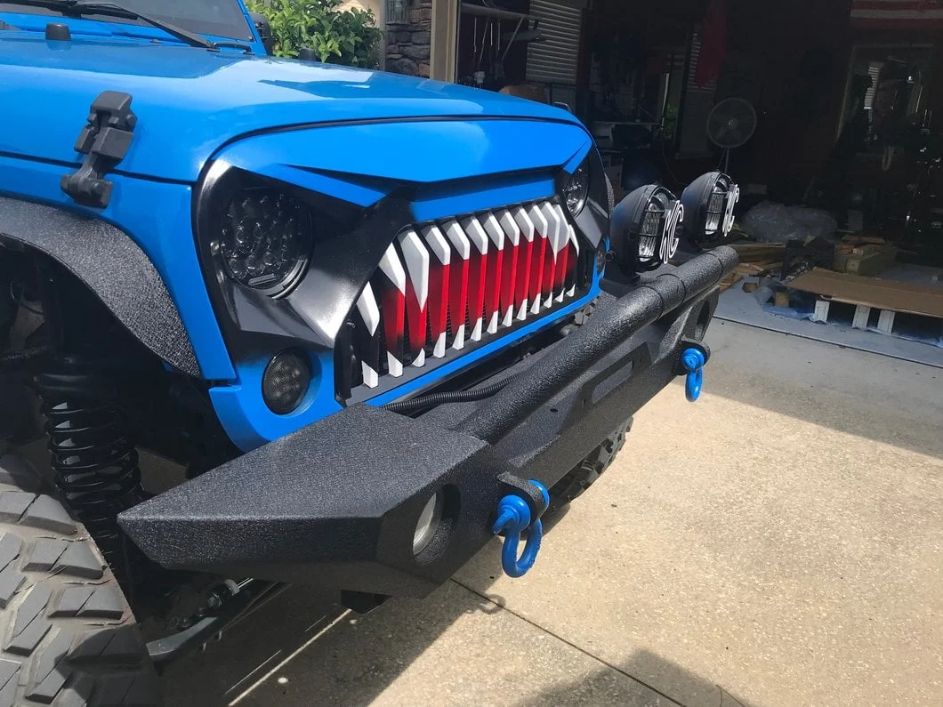 RedRock Gladiator Grille; Matte Black (07-18 Jeep Wrangler JK) - Image 16