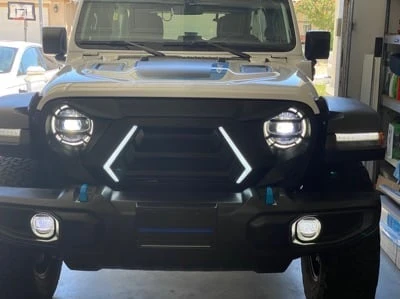 RedRock Goliath Grille with LED DRL (18-25 Jeep Wrangler JL w/o TrailCam) - Image 18