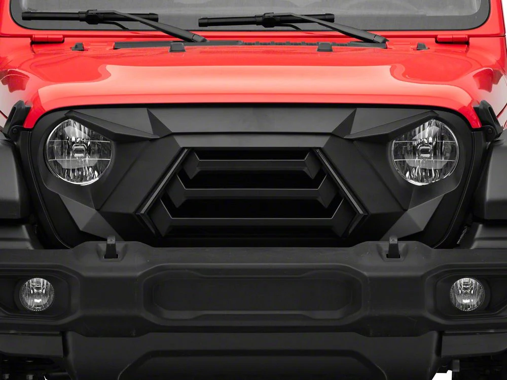 RedRock Goliath Grille with LED DRL (18-25 Jeep Wrangler JL w/o TrailCam) - Image 7