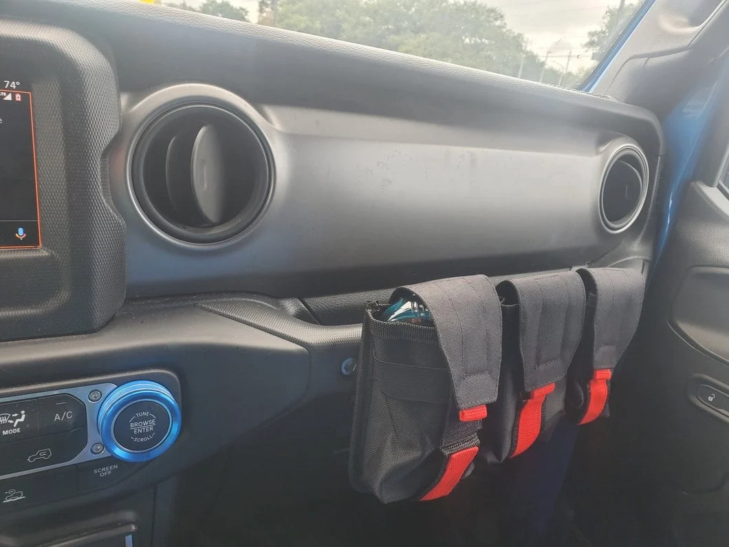 RedRock Grab Handle Storage Bag; Tri Pocket (20-25 Jeep Gladiator JT) - Image 9