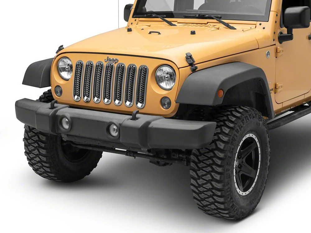RedRock Grille Inserts; Chrome (07-18 Jeep Wrangler JK) - Image 4