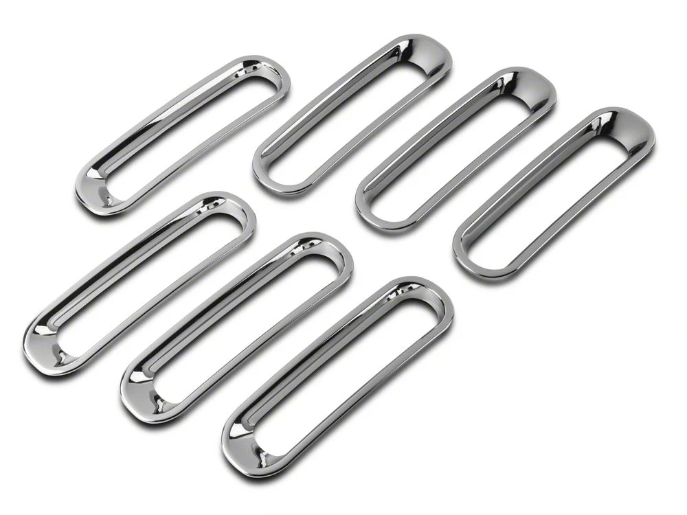 RedRock Grille Inserts; Chrome (07-18 Jeep Wrangler JK) - Image 5