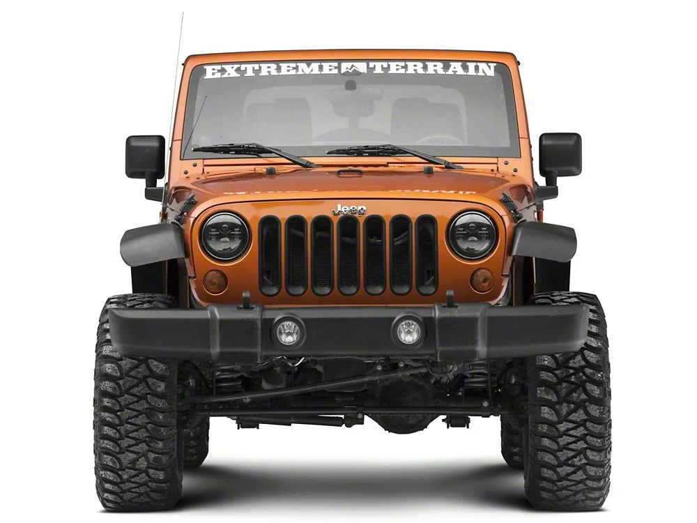 RedRock Grille Inserts; Matte Black (07-18 Jeep Wrangler JK) - Image 4