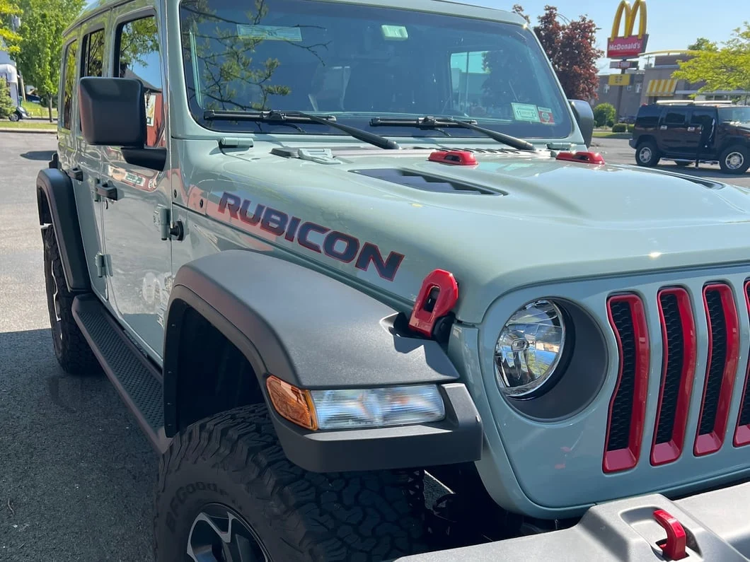 RedRock Grille Inserts; Red (18-23 Jeep Wrangler JL w/o TrailCam, Excluding Rubicon & Sahara) - Image 13