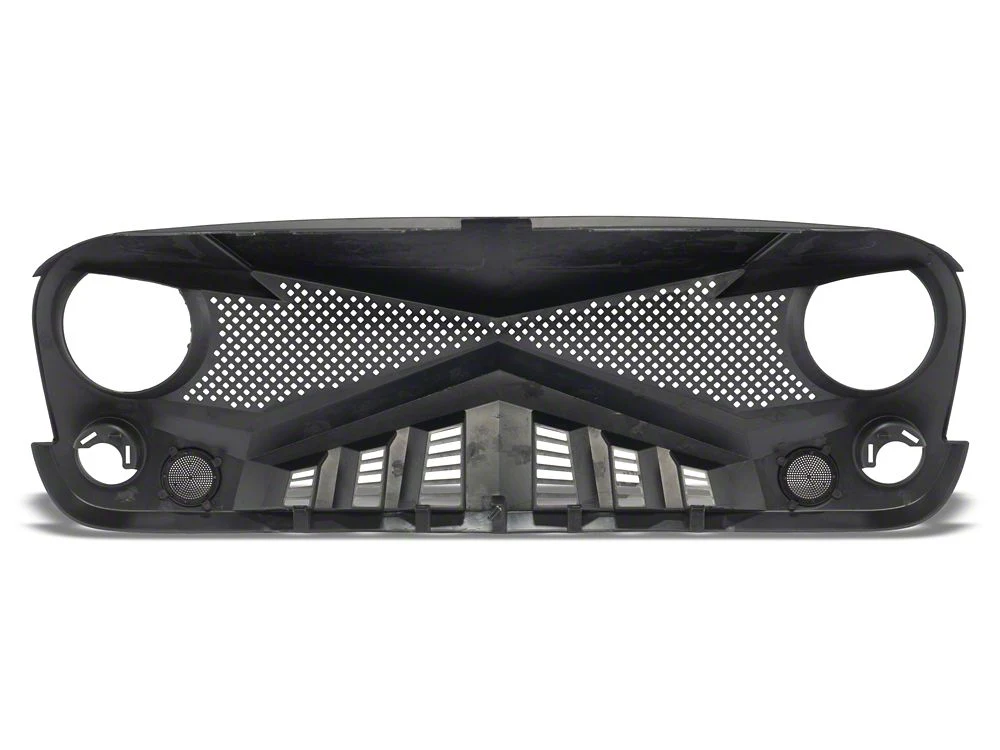 RedRock Hawk Grille; Matte Black (07-18 Jeep Wrangler JK) - Image 6