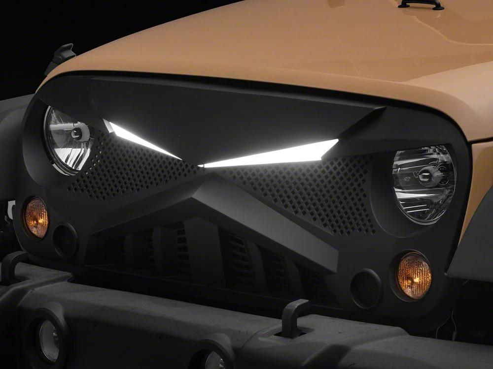 RedRock Hawk Grille with LED Lighting (07-18 Jeep Wrangler JK) - Image 4