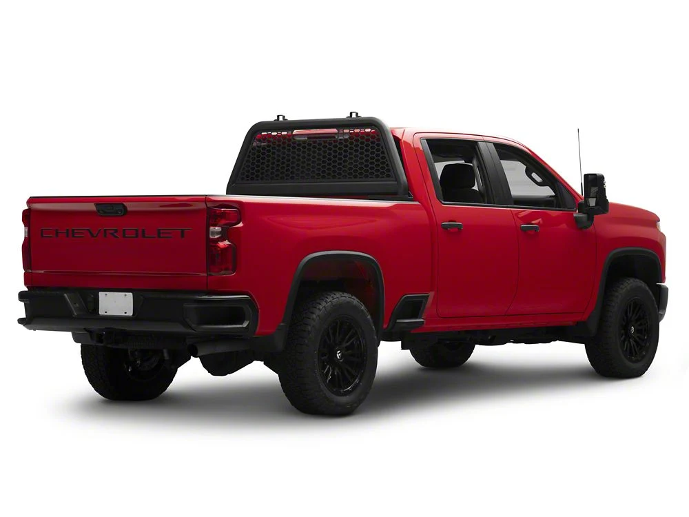 RedRock HD Headache Rack; Textured Black (07-25 Silverado 2500 HD) - Image 4