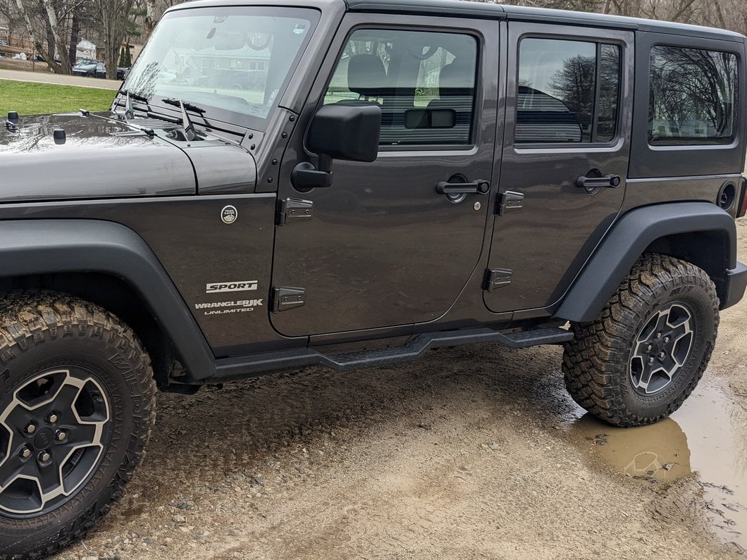 RedRock HD Rocker Steps; Textured Black (07-18 Jeep Wrangler JK 4-Door) - Image 14