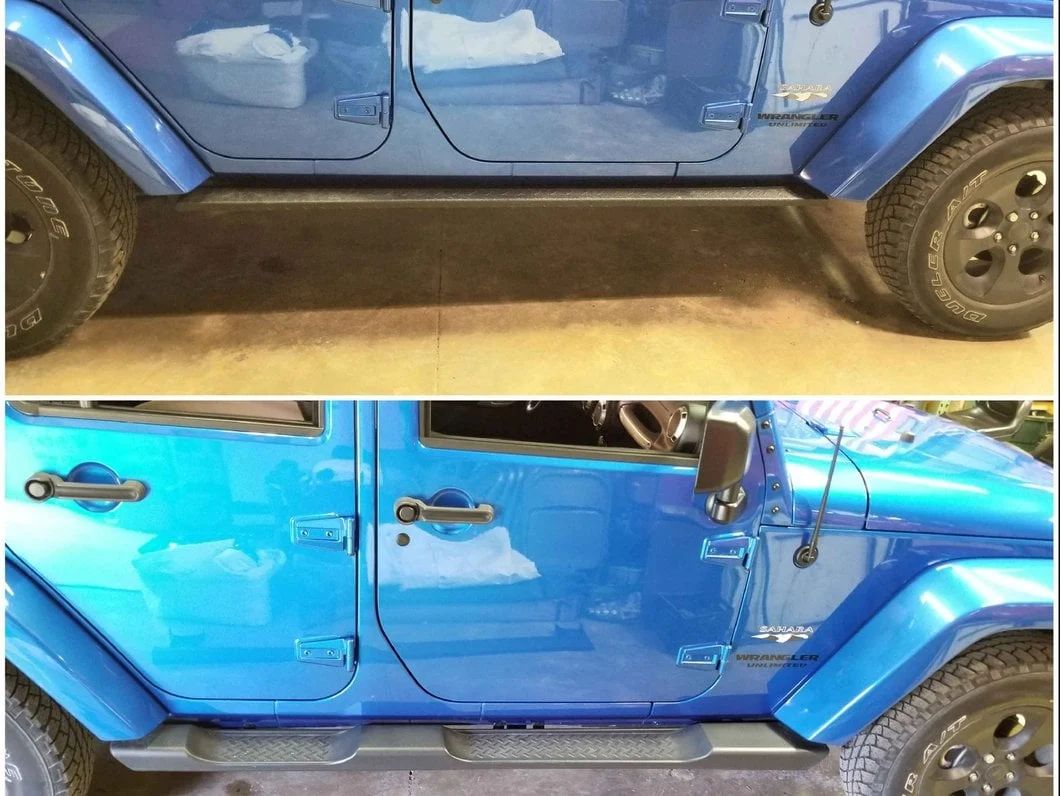 RedRock HD Straight Rocker Steps; Textured Black (07-18 Jeep Wrangler JK 4-Door) - Image 12
