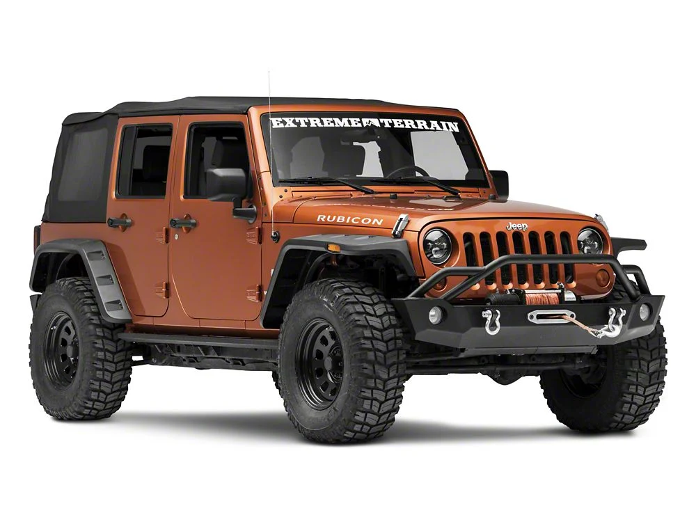 RedRock HD Straight Rocker Steps; Textured Black (07-18 Jeep Wrangler JK 4-Door) - Image 7
