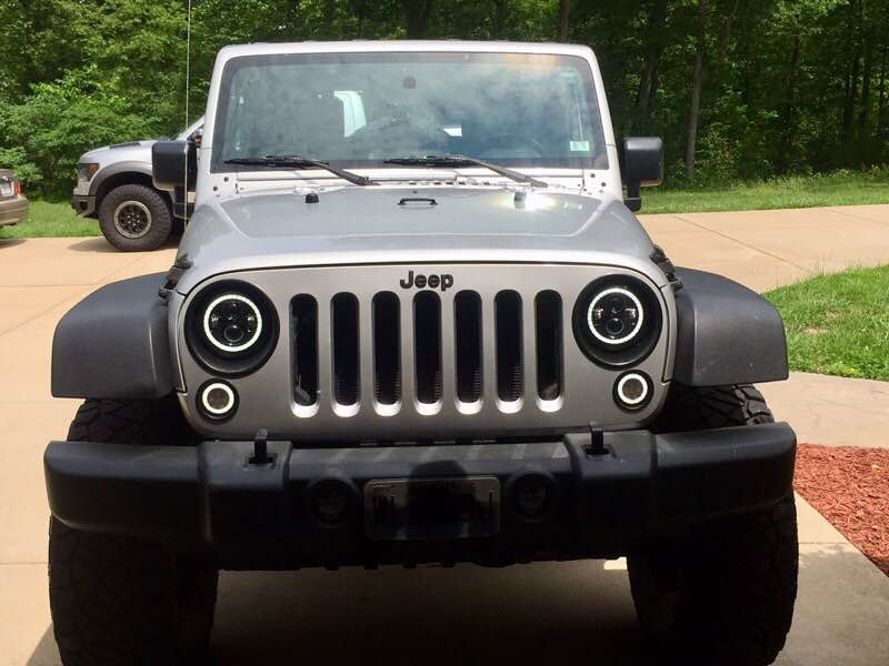 RedRock Headlight Bezels; Gloss Black (07-18 Jeep Wrangler JK) - Image 8