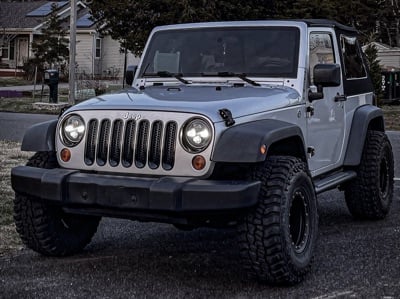 RedRock Headlight Bezels; Gloss Black (07-18 Jeep Wrangler JK) - Image 9