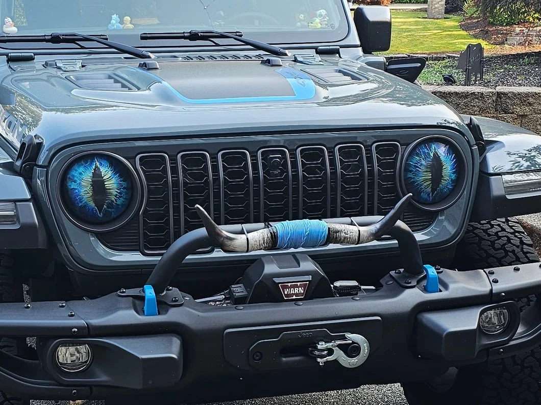 RedRock Headlight Covers; Smoked (18-25 Jeep Wrangler JL) - Image 12