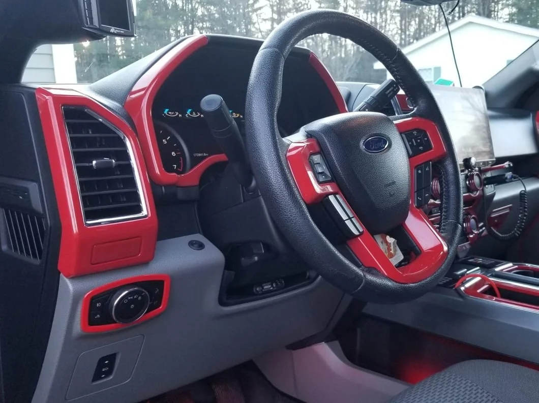 RedRock Headlight Switch Bezel; Red (15-20 F-150) - Image 10