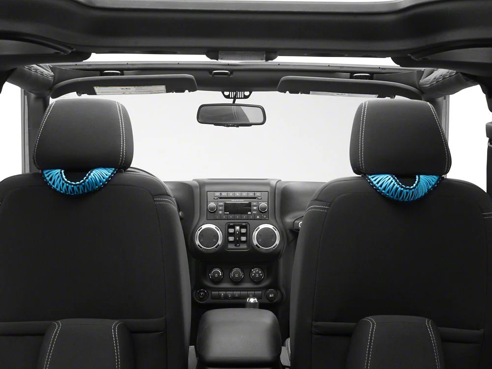 RedRock Headrest Grab Handles; Blue (07-25 Jeep Wrangler JK & JL)