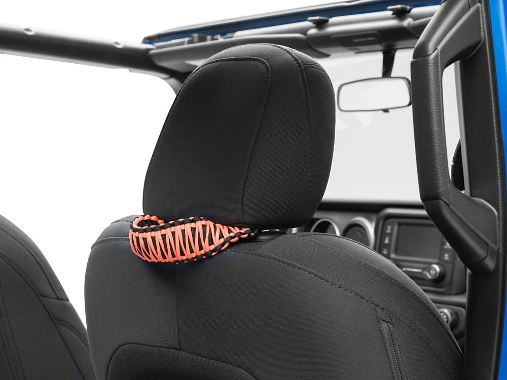 RedRock Headrest Grab Handles; Orange (20-25 Jeep Gladiator JT) - Image 2