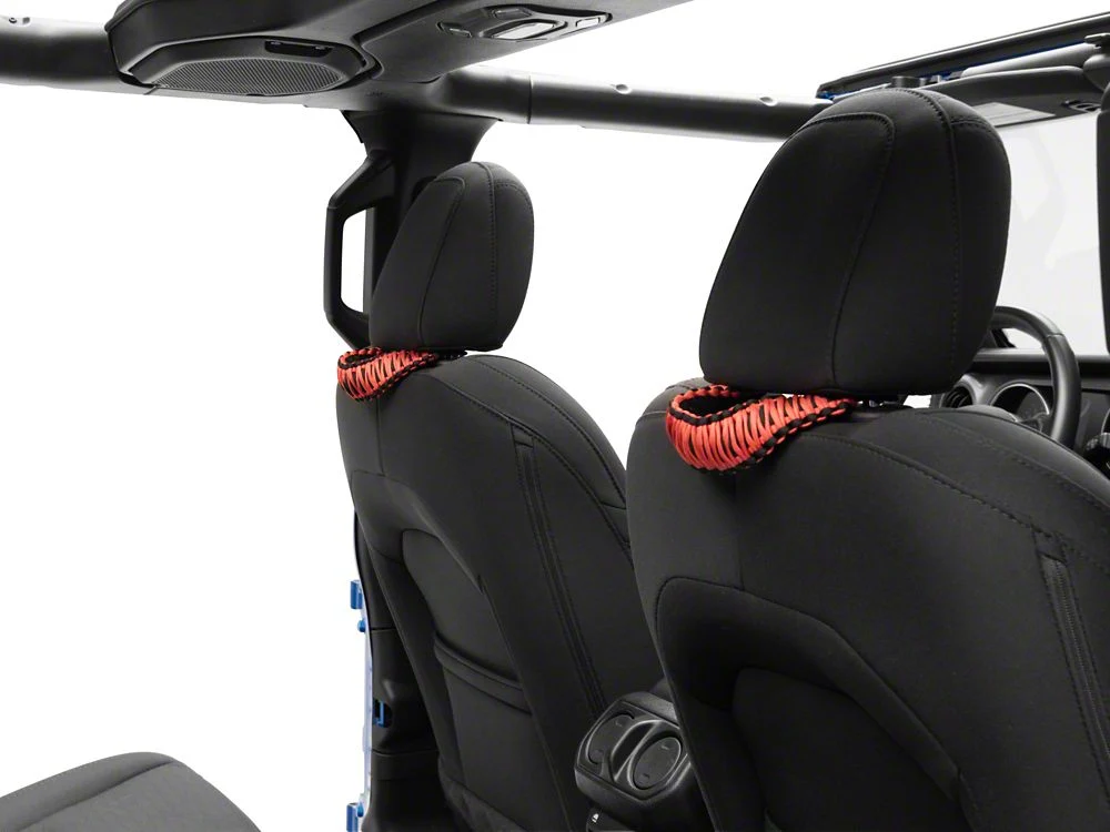 RedRock Headrest Grab Handles; Red (20-25 Jeep Gladiator JT) - Image 3